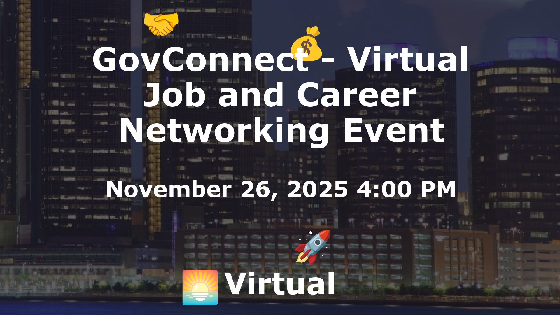 GovConnect - Virtual Job and Career Networking Event event image